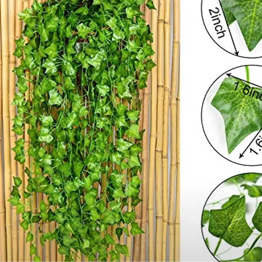 Artificial Ivy Garland - Lush Green Leaves
